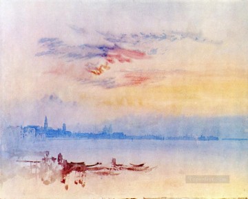 Turner Venecia mirando hacia el este desde el paisaje marino de Guidecca Sunrise Pinturas al óleo